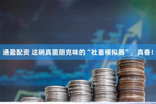 通盈配资 这碗真菌朋克味的“社畜模拟器”，真香！