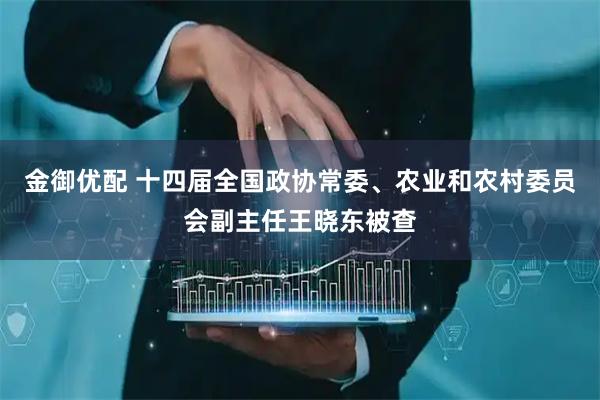 金御优配 十四届全国政协常委、农业和农村委员会副主任王晓东被查